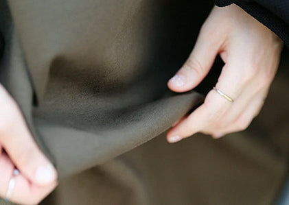 펀치 로마 보트넥 긴소매 원피스（가을 겨울）