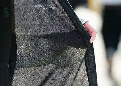 Manteau léger à col V Relanche(R) en coton et lin mélangés