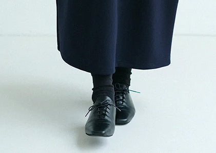 보트 넥 원피스 맥시길이(가을 겨울）