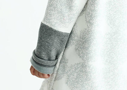 Bi-color Sleeve Square Neck Shirt Akome