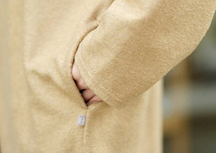 Vネック ライトチュニックコート