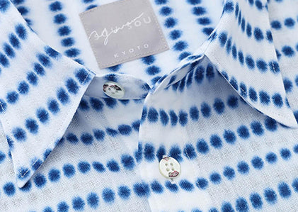 有松鳴海絞り 半袖シャツ