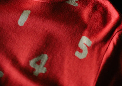 Super 140's Jacquard Crew Neck Knit