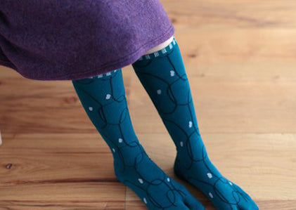 分趾袜底[膝盖以下]