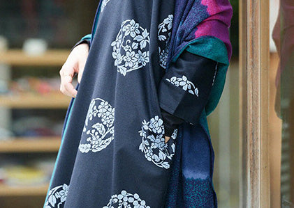 Long-sleeved V Neck Rectangular Dress（F/W）