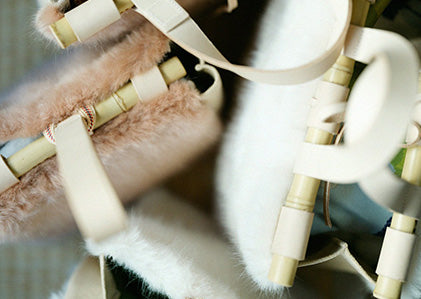 フェイクファー 道行小筥・がま口 大