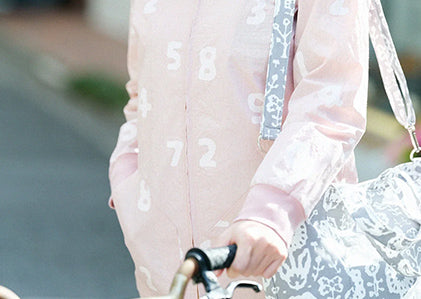 Parka BIKE en tissu machine à écrire