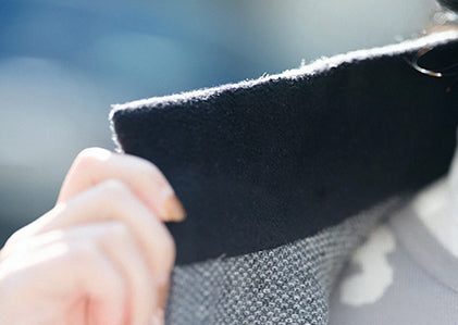 スタンドカラーショートコート