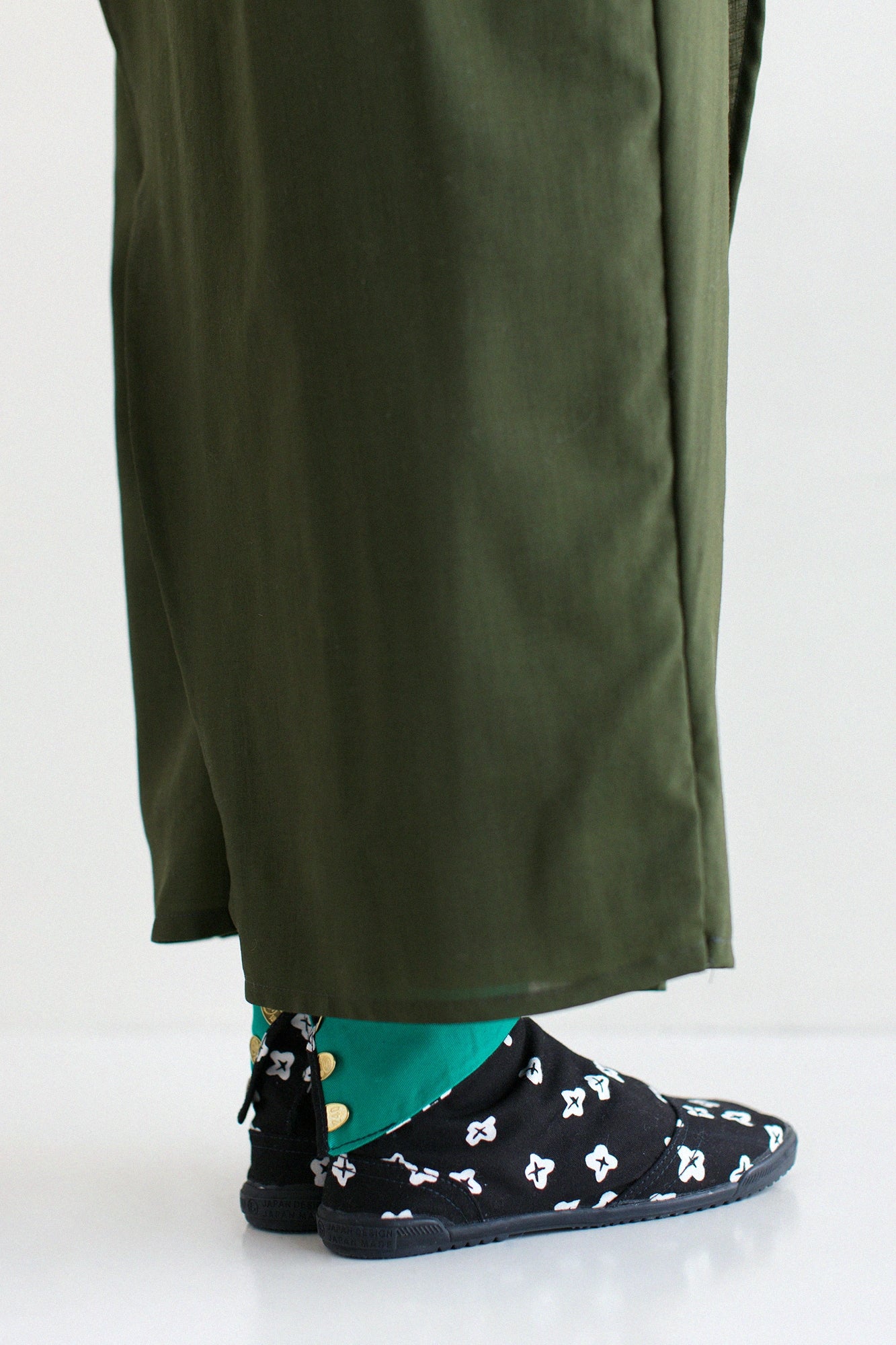 [En ligne seulement] 5 chaussettes tabi à bouts ronds/petites fleurs