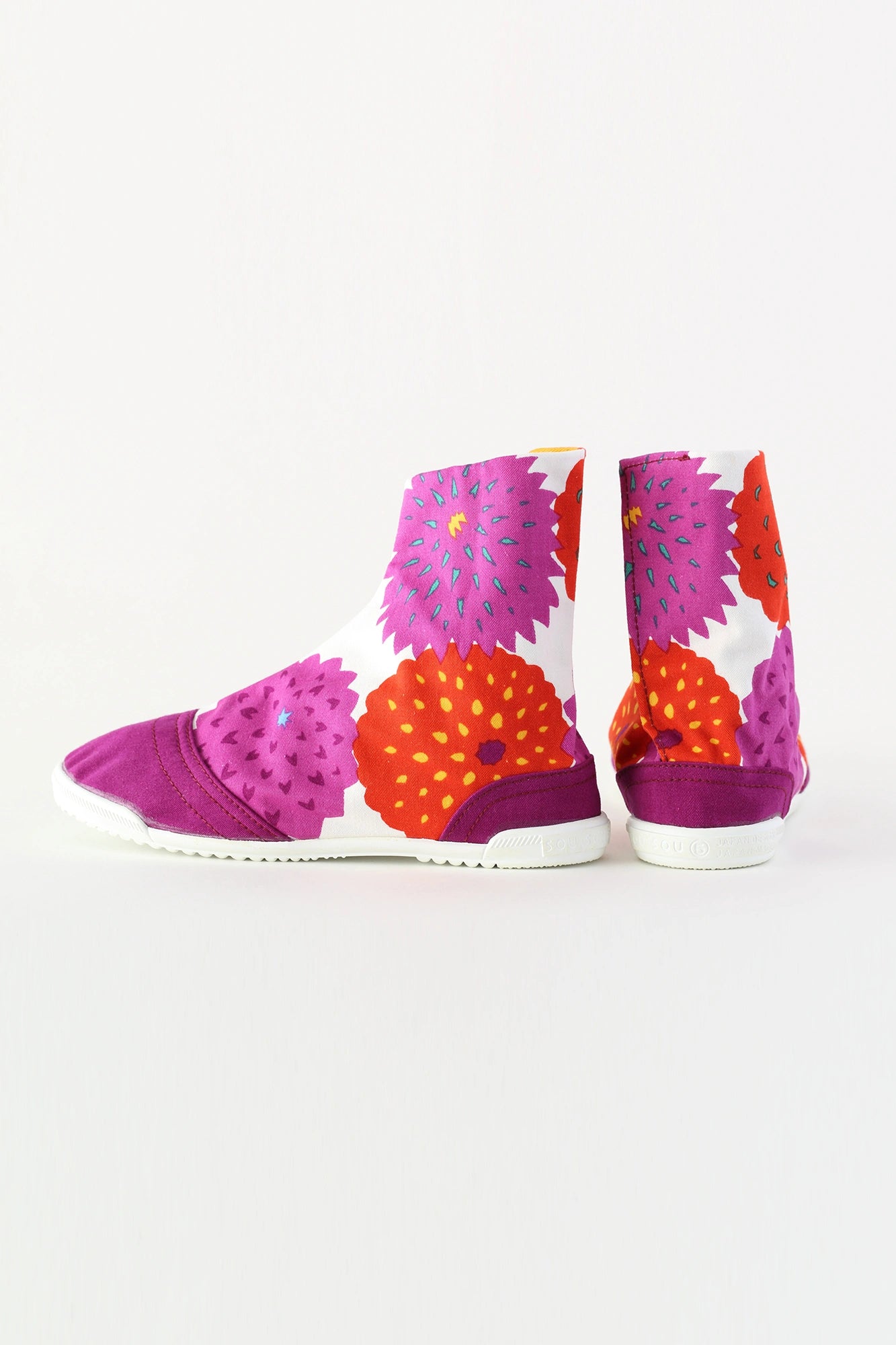 【net limited】Marugo Round Toe Tabi Shoes / Dahlia