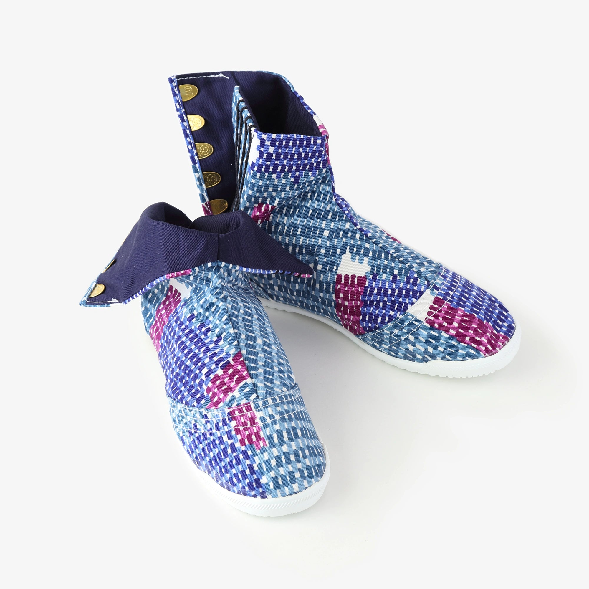 【net limited】Marugo Round Toe Tabi Shoes / Ancient Fabric