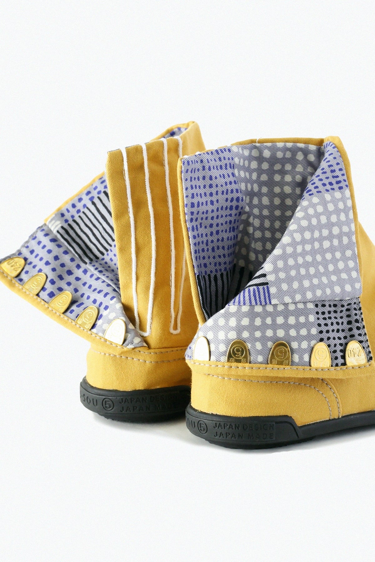 [Nur online] 5 Tabi-Socken mit runden Spitzen/Senffarbe x Feld