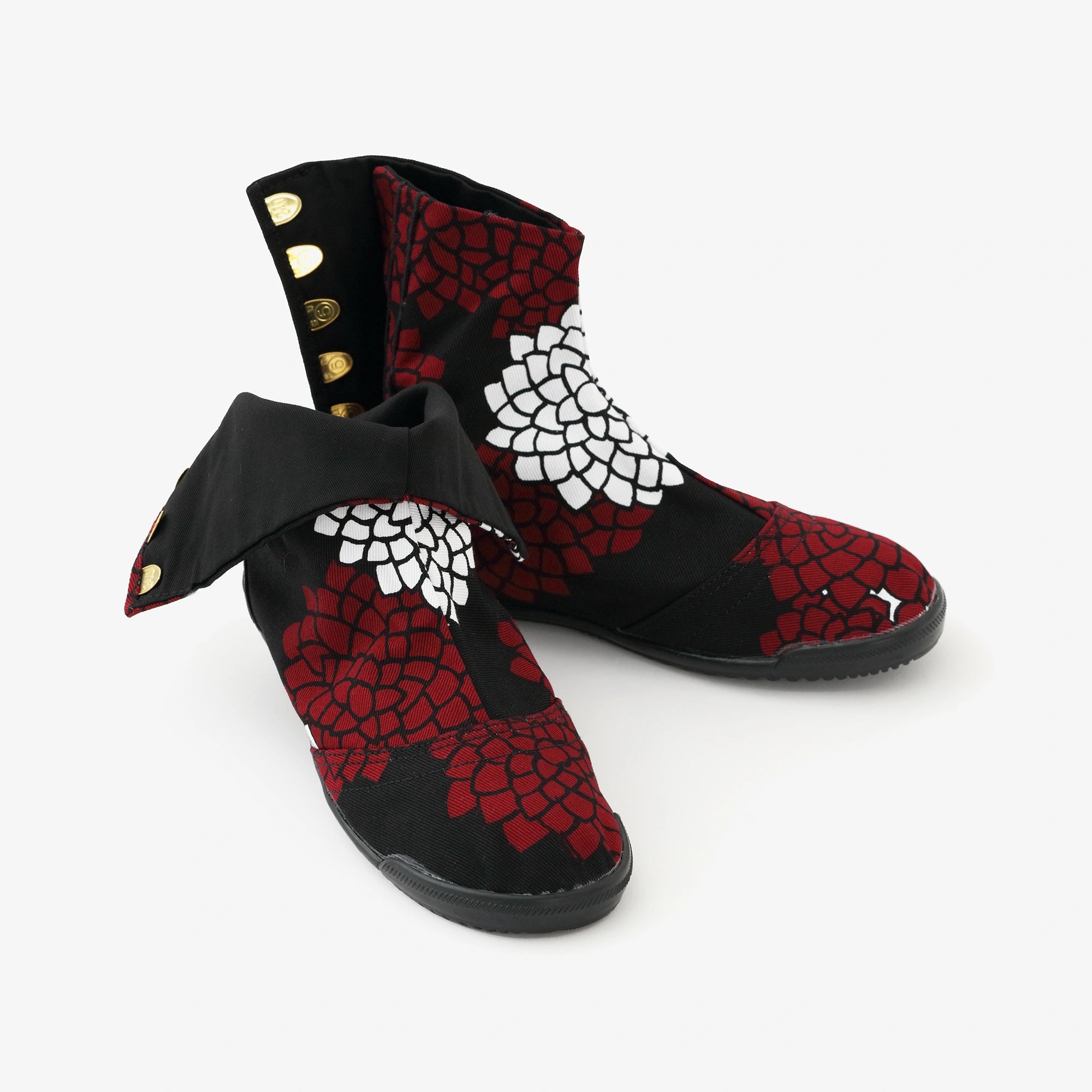 5 chaussettes Tabi arrondies / chrysanthemum entre les nuages