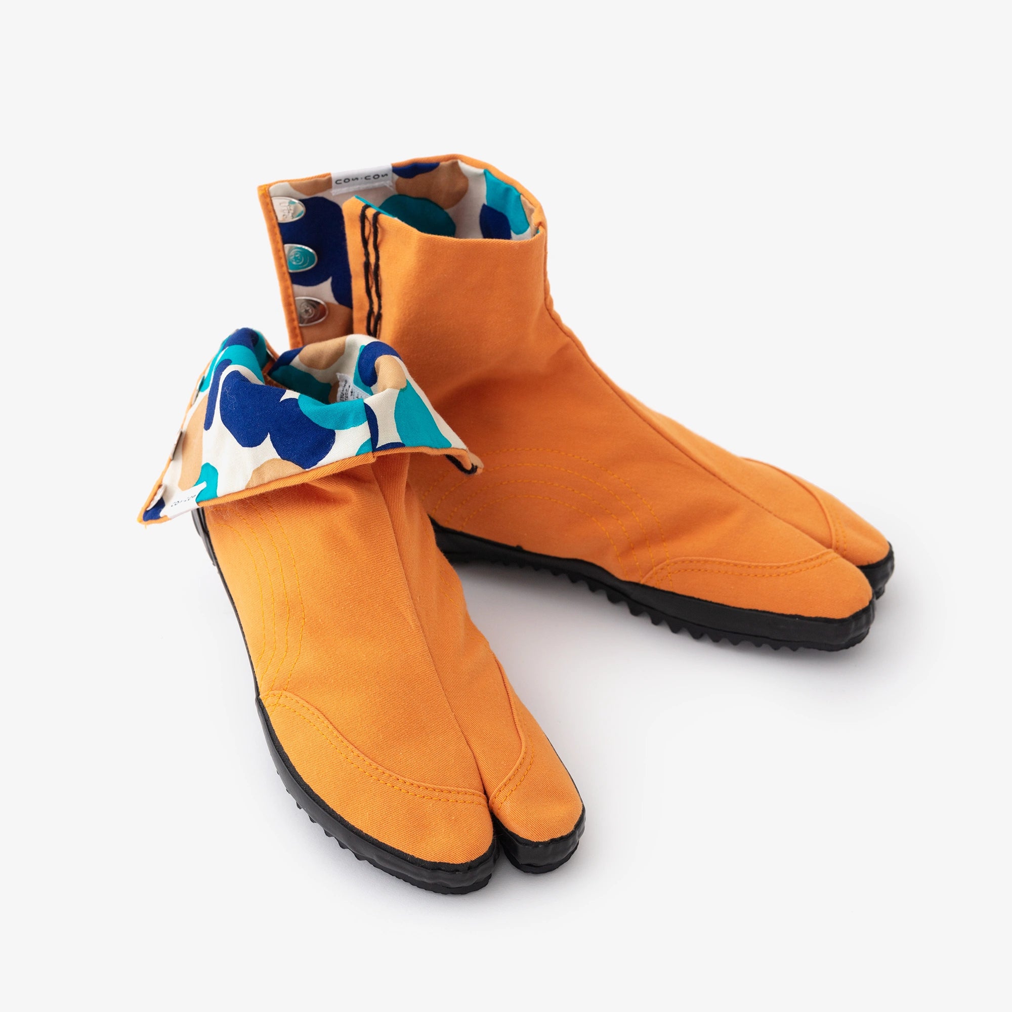 Festival collé chaussettes Tabi / Color Amber X Bubbles de savon