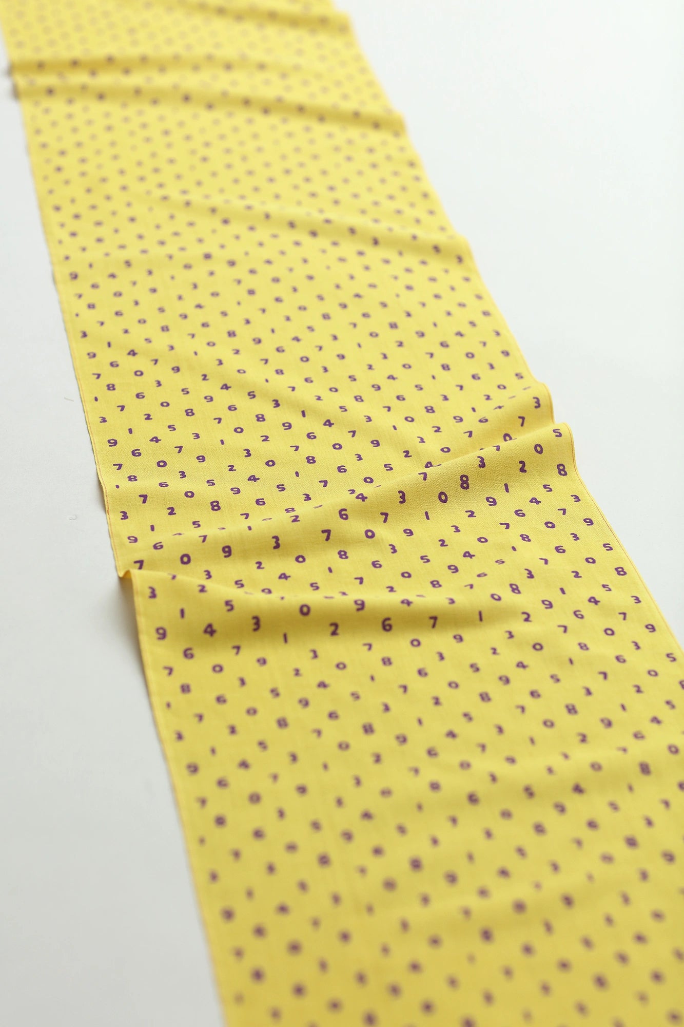 布料剪裁販售 （伊勢木棉 手巾布料）／迷你SO-SU-U十數 黄色 ＜50cm＞