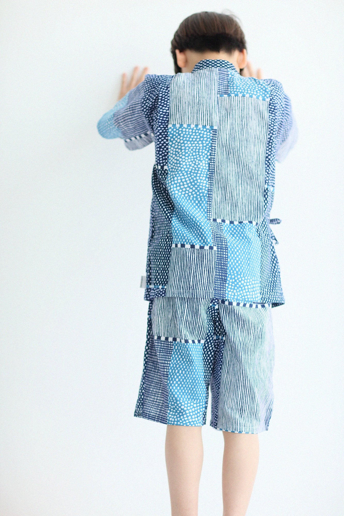 ●Isemomen Cotton Jinbei Set／Lines and Dots Seiwa