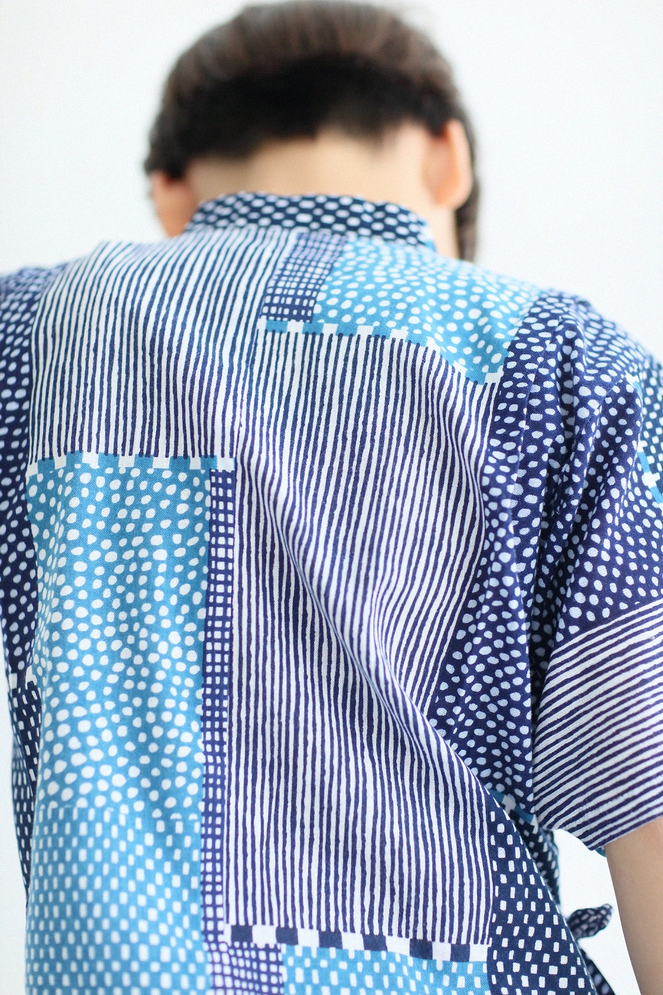 ●Isemomen Cotton Jinbei Set／Lines and Dots Seiwa