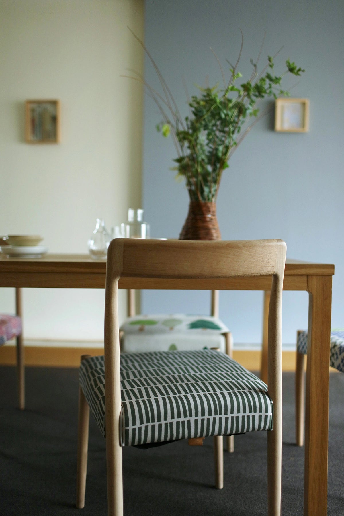 【Delivery in 1-3 months】SOU・SOU×Coccole Tino Chair／Wooden Clappers Olive Green