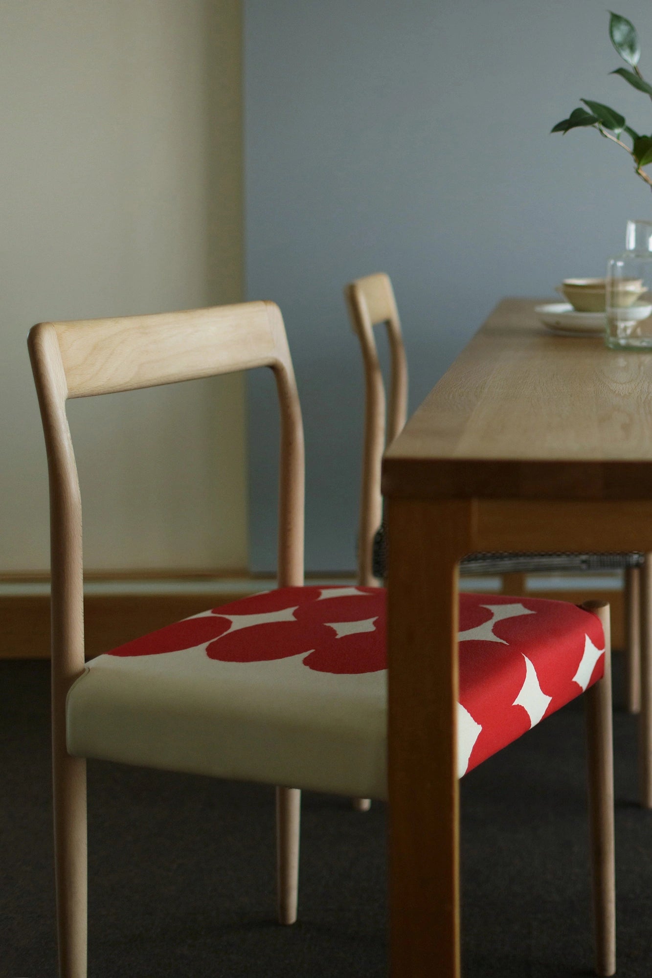 【Delivery in 1-3 months】SOU・SOU×Coccole Tino Chair／Marbles Red