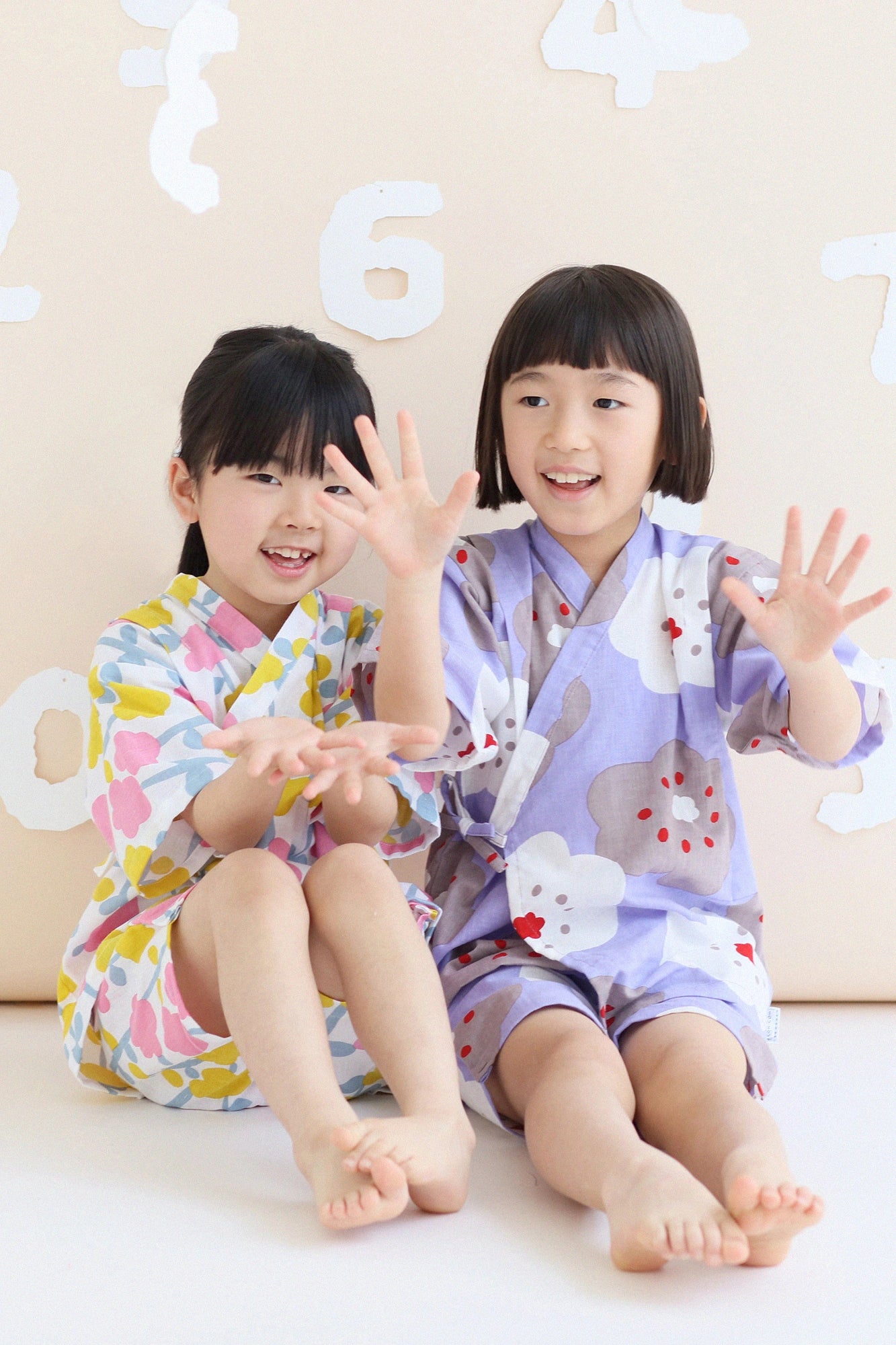 ●Isemomen Cotton Jinbei Set／Smile Small Purple