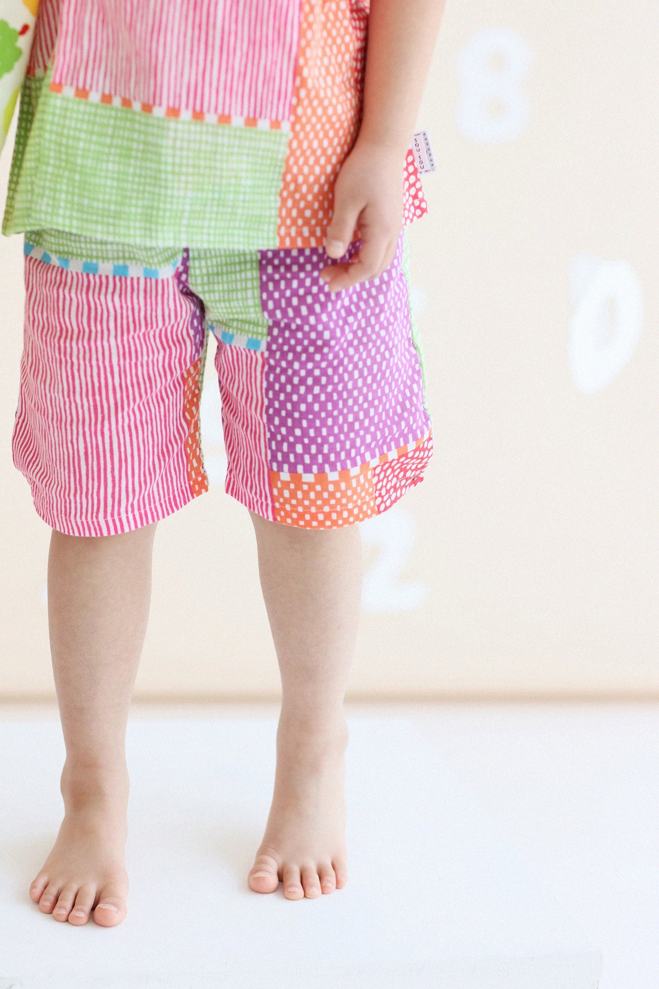 ●Isemomen Cotton Jinbei Set／Lines and Dots Miyabi