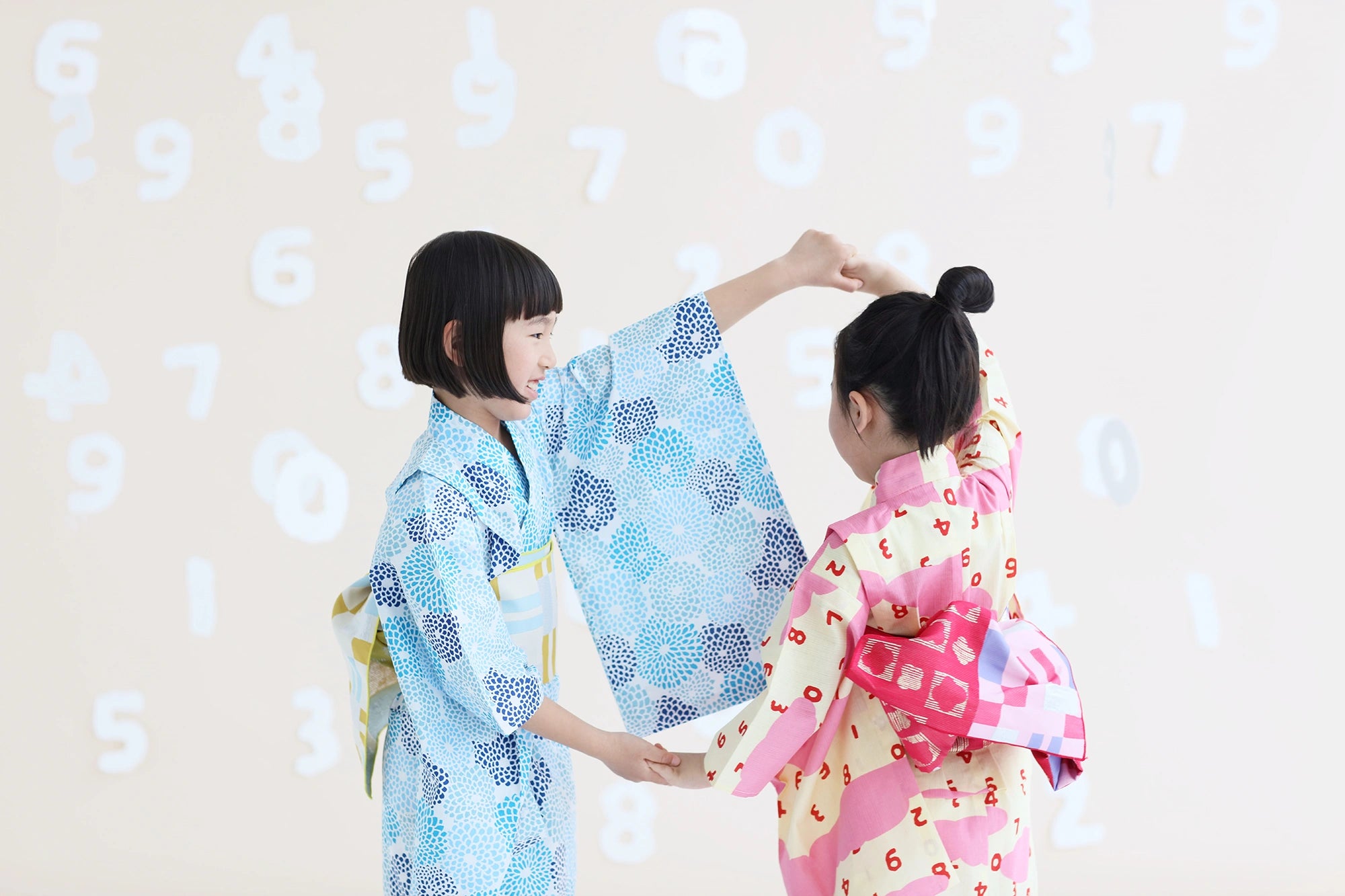 ●SOU・SOU×京都丸紅 女孩的兒童Yukata/全菊 涼爽