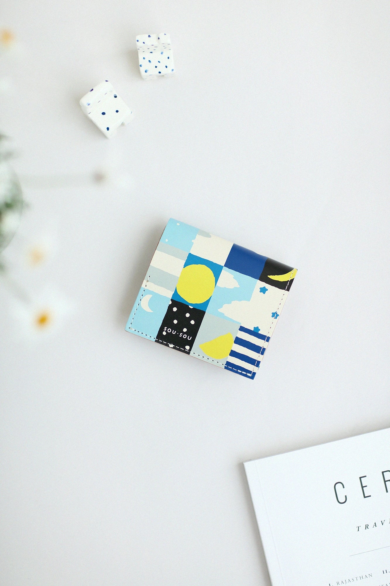 SOU・SOU×QUATRO GATS Smallet / Moon and Stars