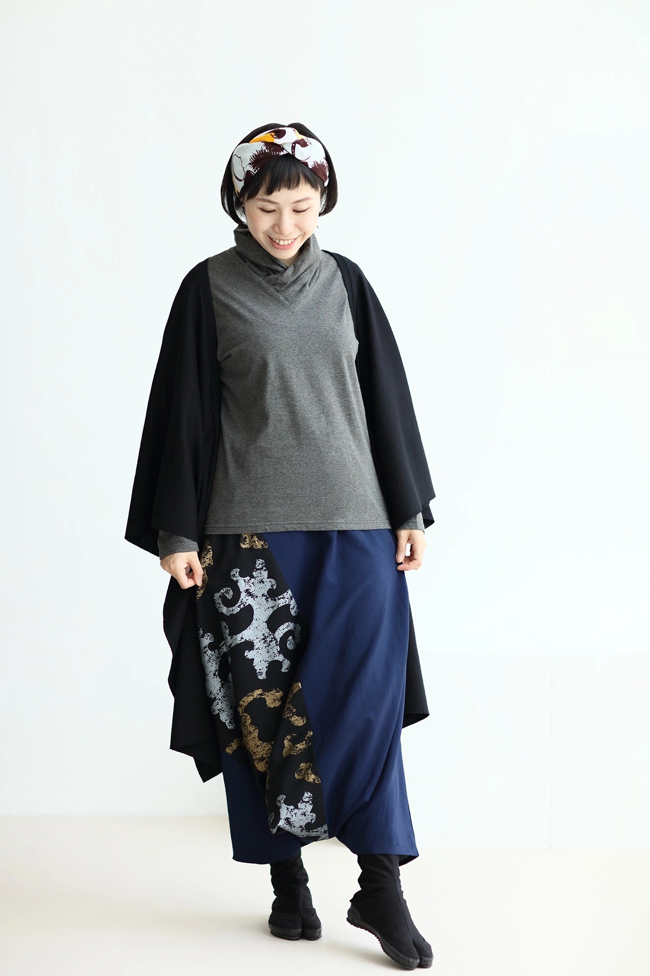 伊勢木綿 textile手ぬぐい／栗ひろい