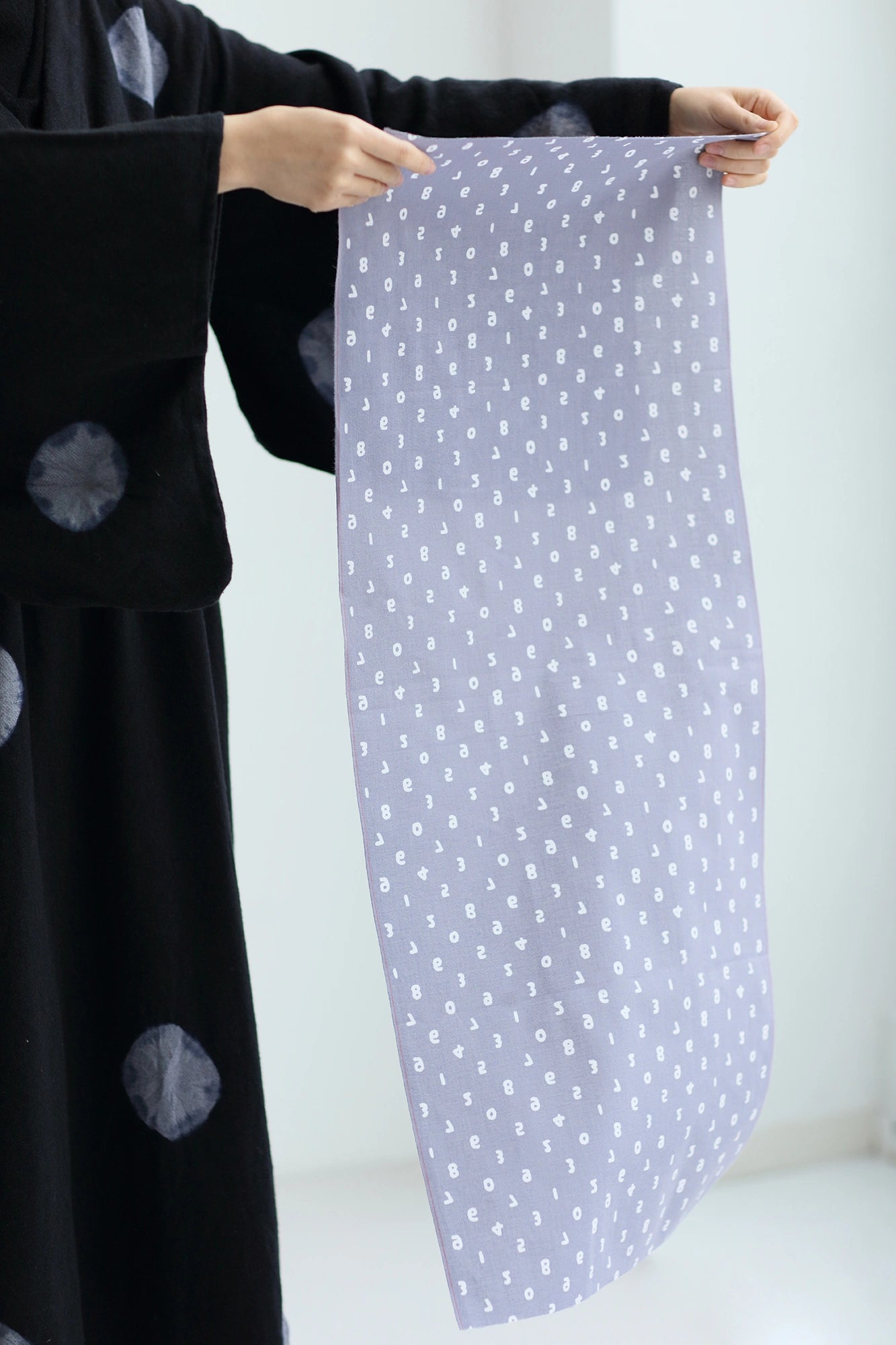 Ise Momen textile tenugui/mame SO-SU-U couleur d'encre claire (couleur d'encre claire)