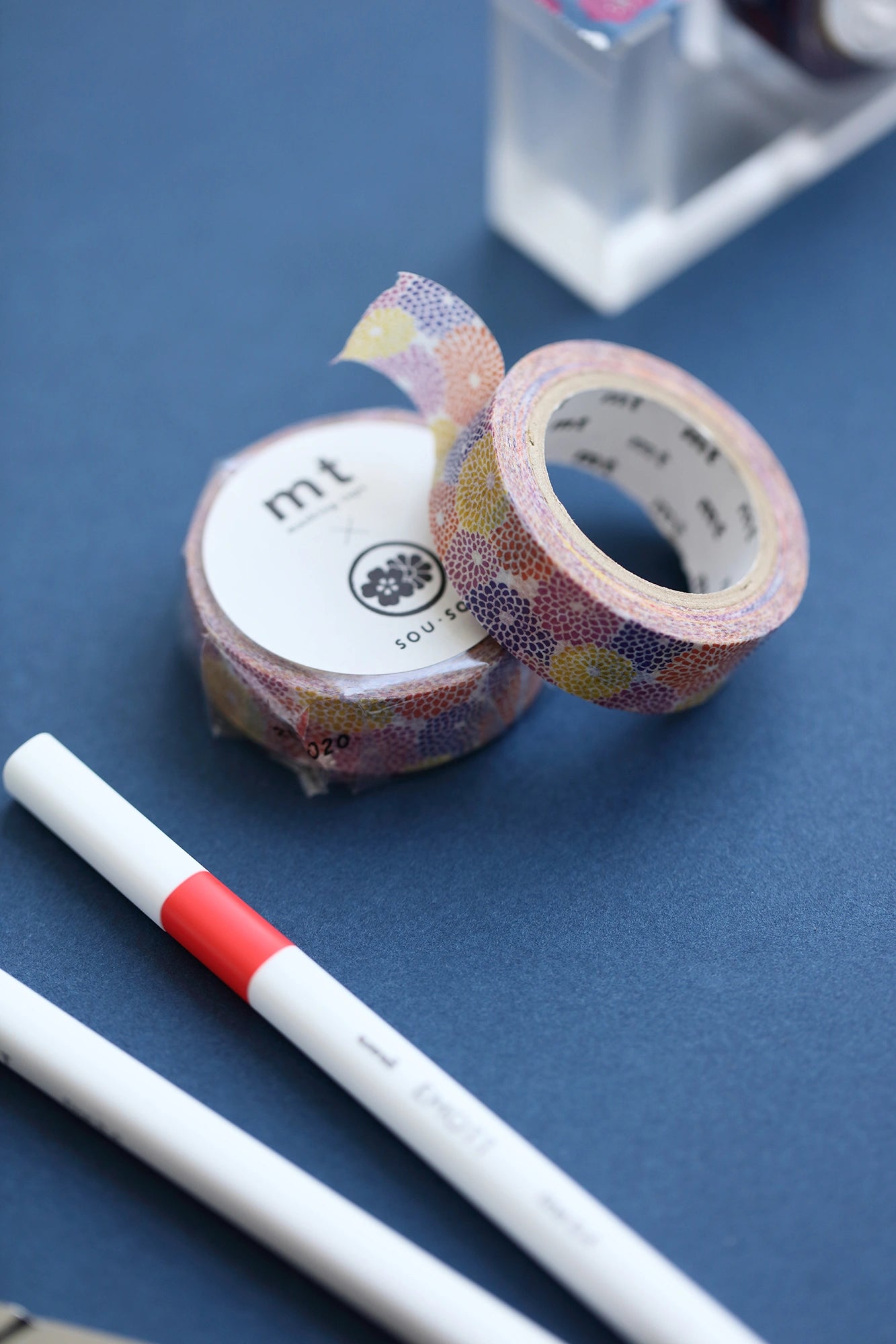 SOU・SOU×mt Textilmaste/Chrysantheme [1,5 cm Breite]