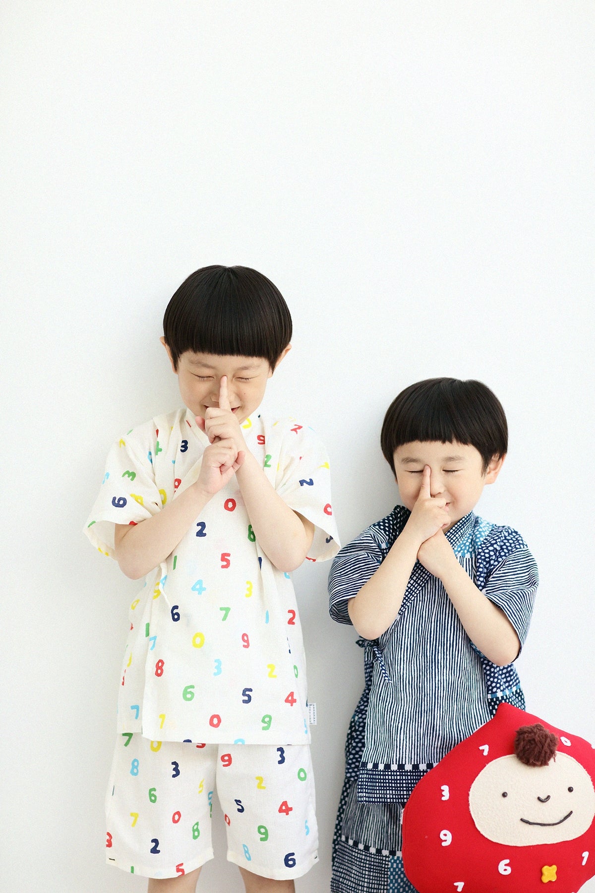 ●Isemomen Cotton Jinbei Set／Lines and Dots Seiwa