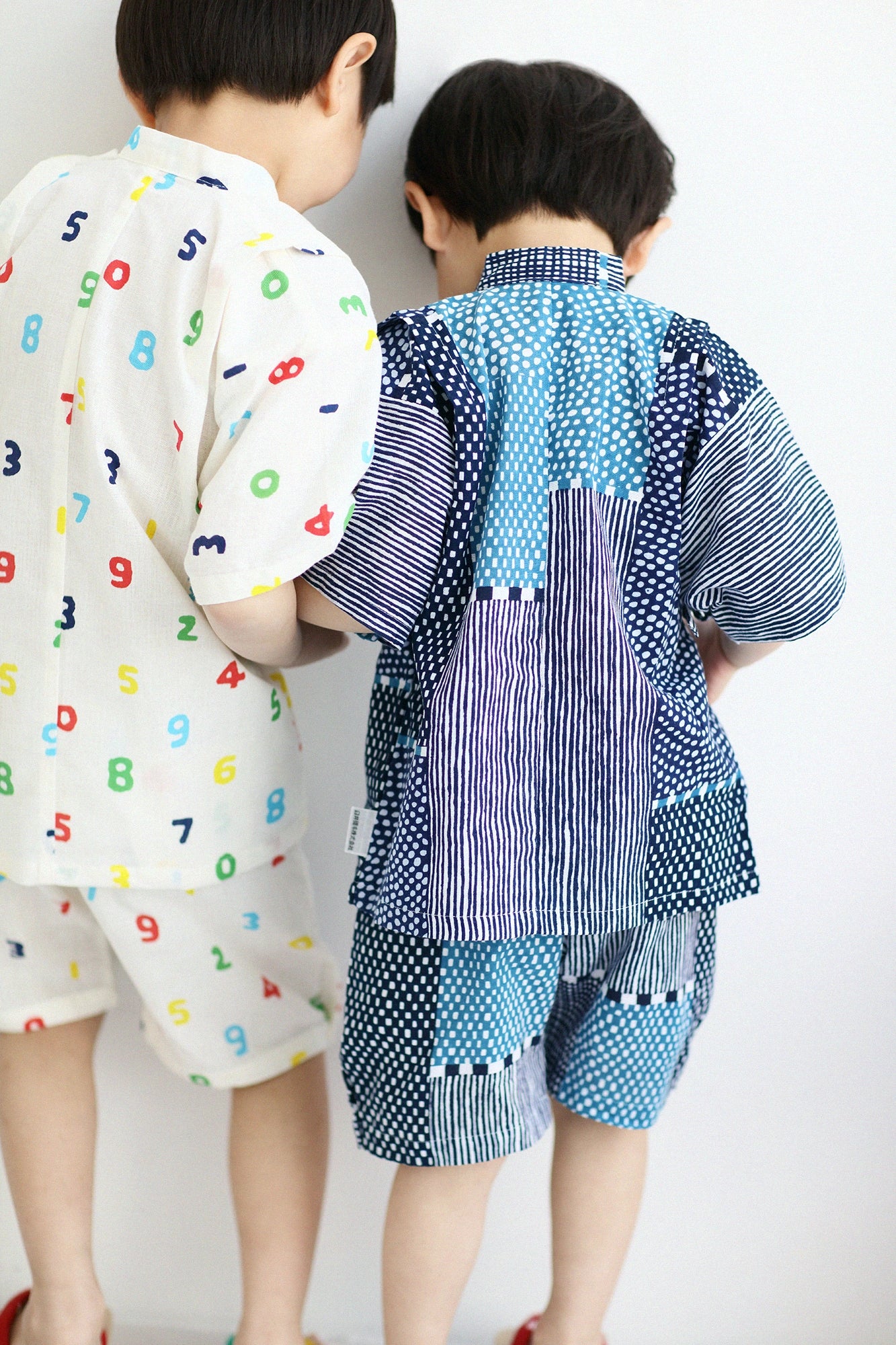 ●Isemomen Cotton Jinbei Set／Lines and Dots Seiwa