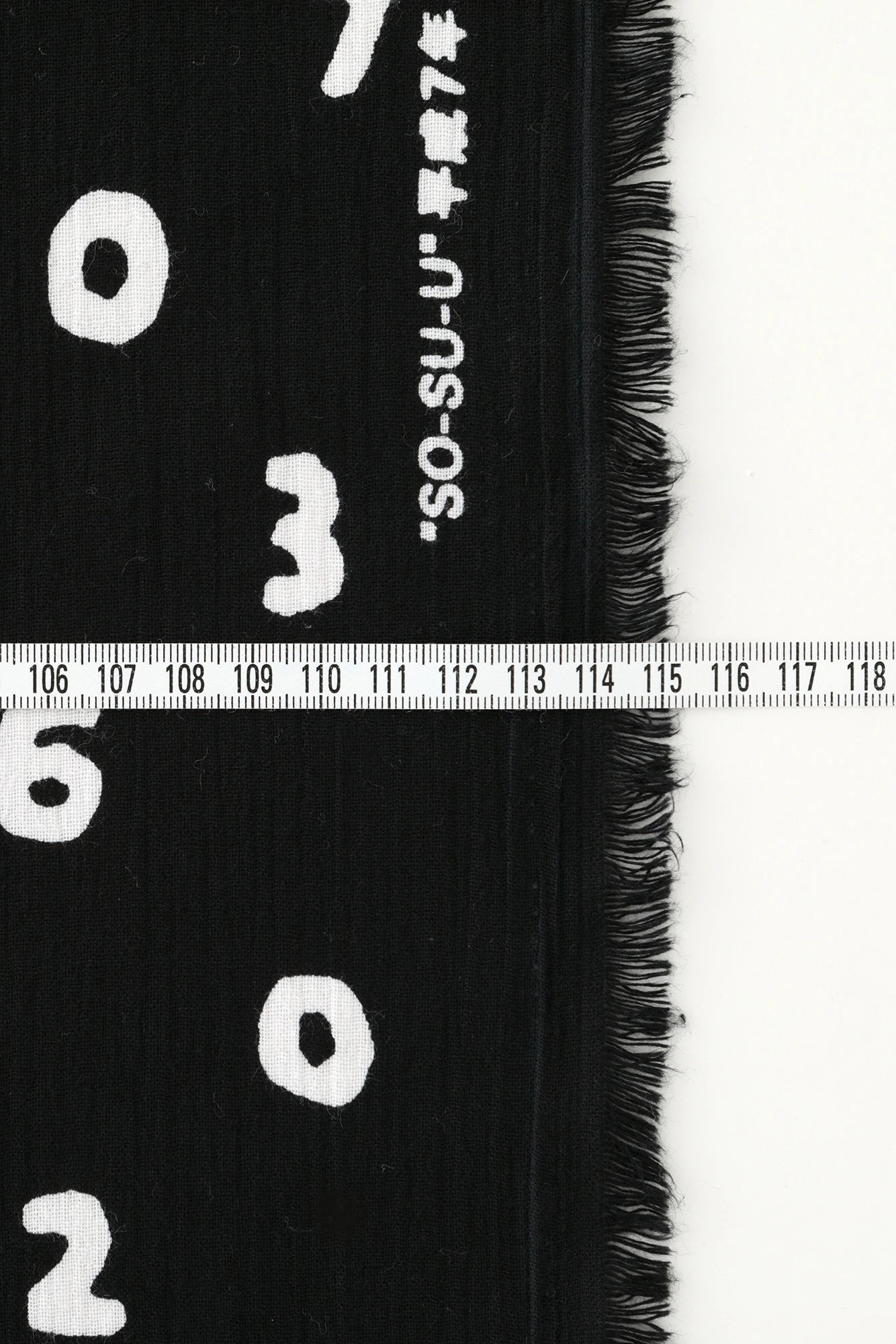 布料剪裁販售 （高島縮棉 坂尾織物）／SO-SU-U十數 黑色<50cm>