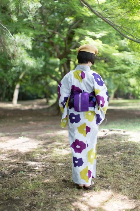 【※不包括缝制费用】SOU・SOU×京都丸红浴衣布料／折纸半夏生▲