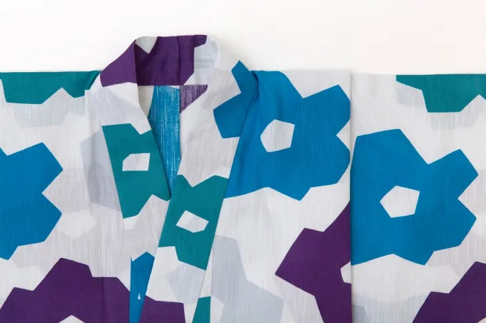 【※Custom Sewing Price Excluded】SOU・SOU×Kyoto Marubeni Yukata Fabric／Origami Cool Wind Blows