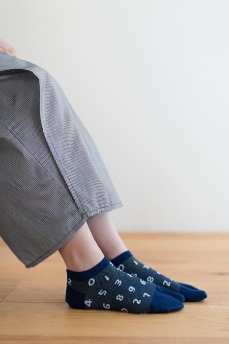 鹿の子 足袋下（踝丈）／SO-SU-U 正紺（しょうこん） 【男・女性用】