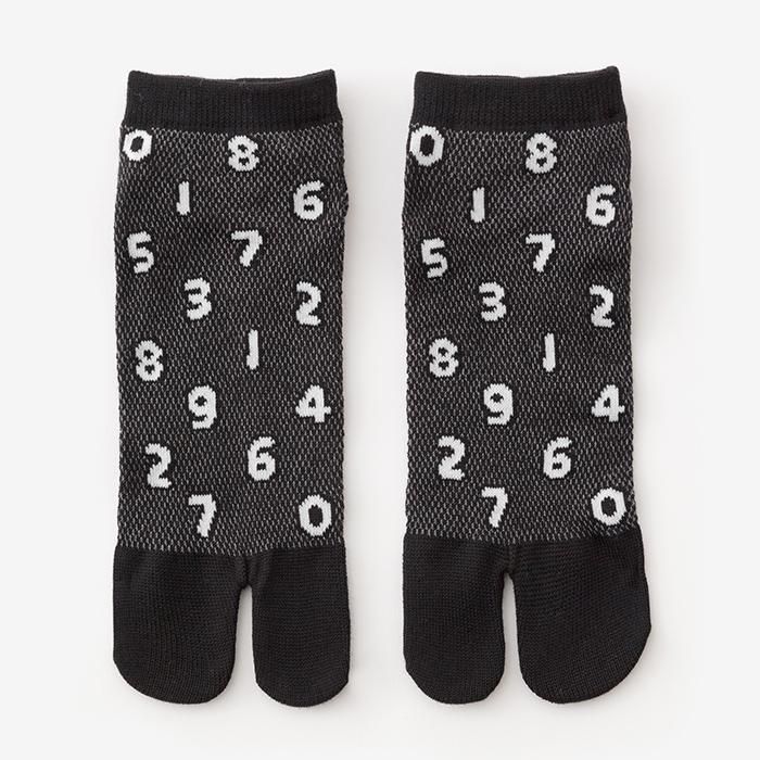 Chaussettes Kanoko Tabi (longueur d'angle) / So-Su-U Couleur de plumes humides (pour les hommes et les femmes)