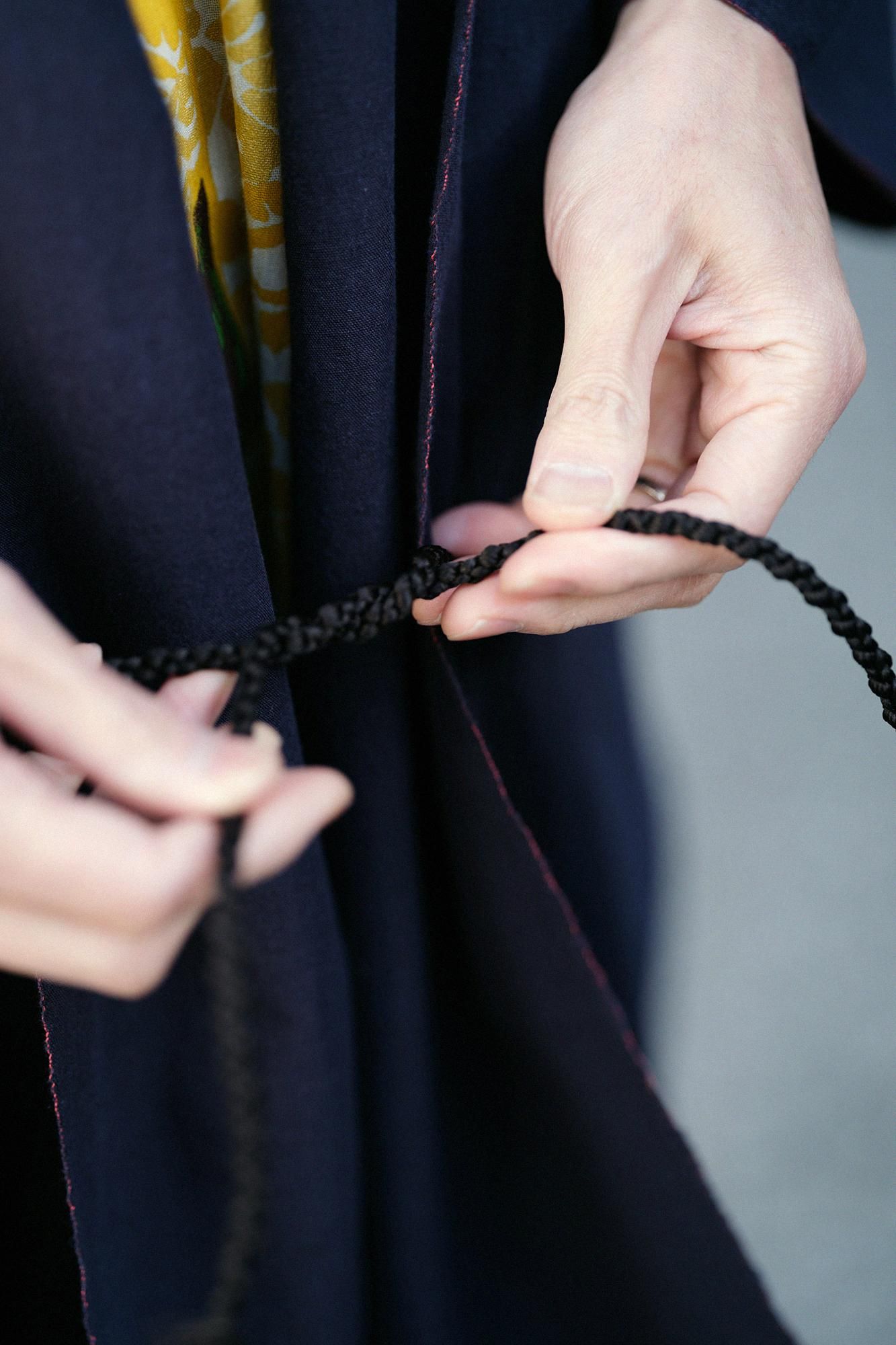 ISE棉花20/20亚麻混合Mojiri袖短衣服单/深海2（Noukon）