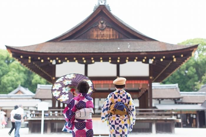 SOU・SOU×Kyoto Marubeni Yukata/Pivoine Tenjiku (Pivoine Tenjiku) Fleur violette (Shikombana)