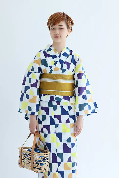 SOU・SOU x Kyoto Marubeni Yukata / Kaleidoscope Moonlight (Gekko ))