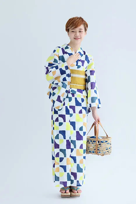 SOU・SOU x Kyoto Marubeni Yukata / Kaleidoscope Moonlight (Gekko ))