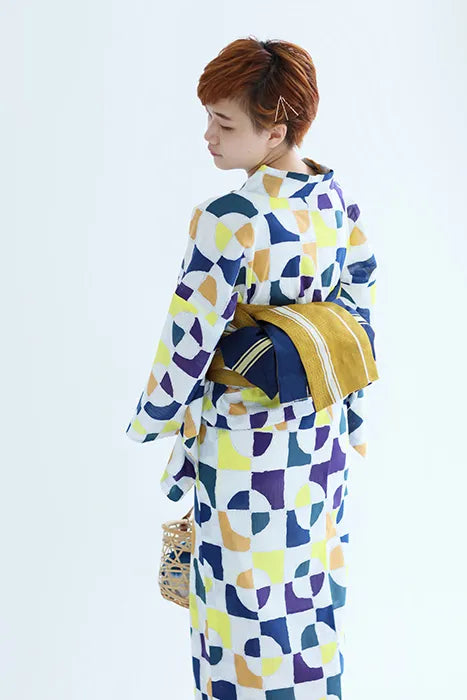 SOU・SOU x Kyoto Marubeni Yukata / Kaleidoscope Moonlight (Gekko ))