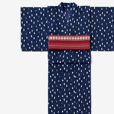 【※不包含縫製費用】伊勢木棉 (麻混紡) 浴衣布料／千切雲