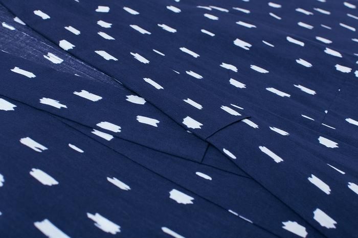 【※不包含縫製費用】伊勢木棉 (麻混紡) 浴衣布料／千切雲