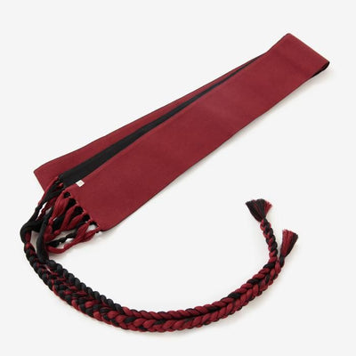 和服紐帶／胭脂紅×黑色