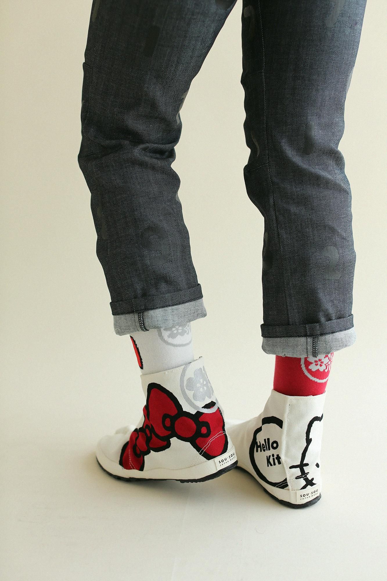 貼付地下足袋／Hello Kitty×SOU・SOU つくも
