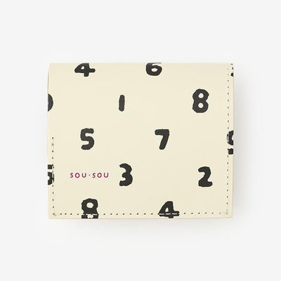SOU・SOU×QUATRO GATS 手掌錢包/ SO-SU-U十數 白色
