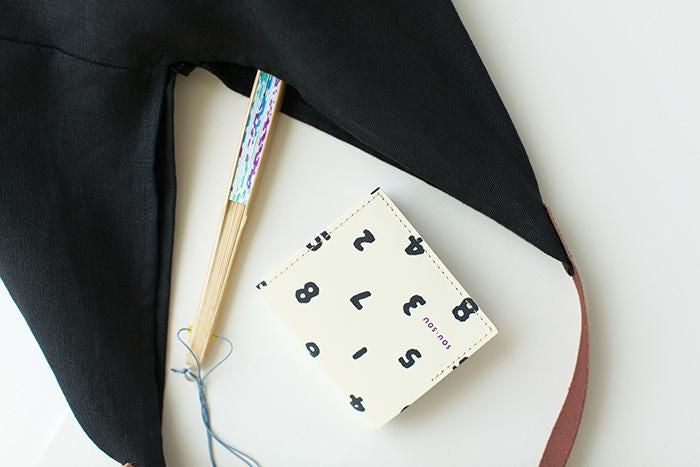 SOU・SOU×QUATRO GATS 手掌錢包/ SO-SU-U十數 白色