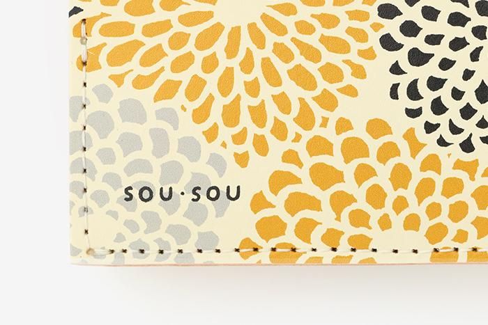 SOU・SOU× Quattro Guts Es ist klein. / Voller Chrysanthemen, Sumi-Senf (Sumikarashi)