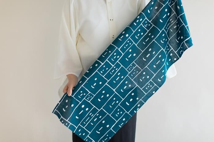 Ise cotton textile tenugui / sourire